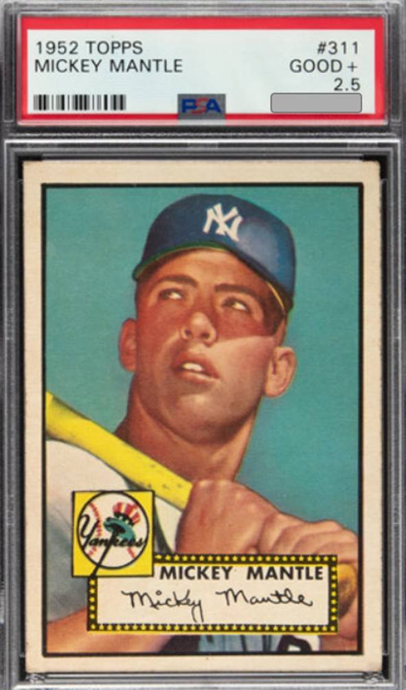 Fred Couples Sold This PSA 2.5 1952 Topps Mickey Mantle for Record