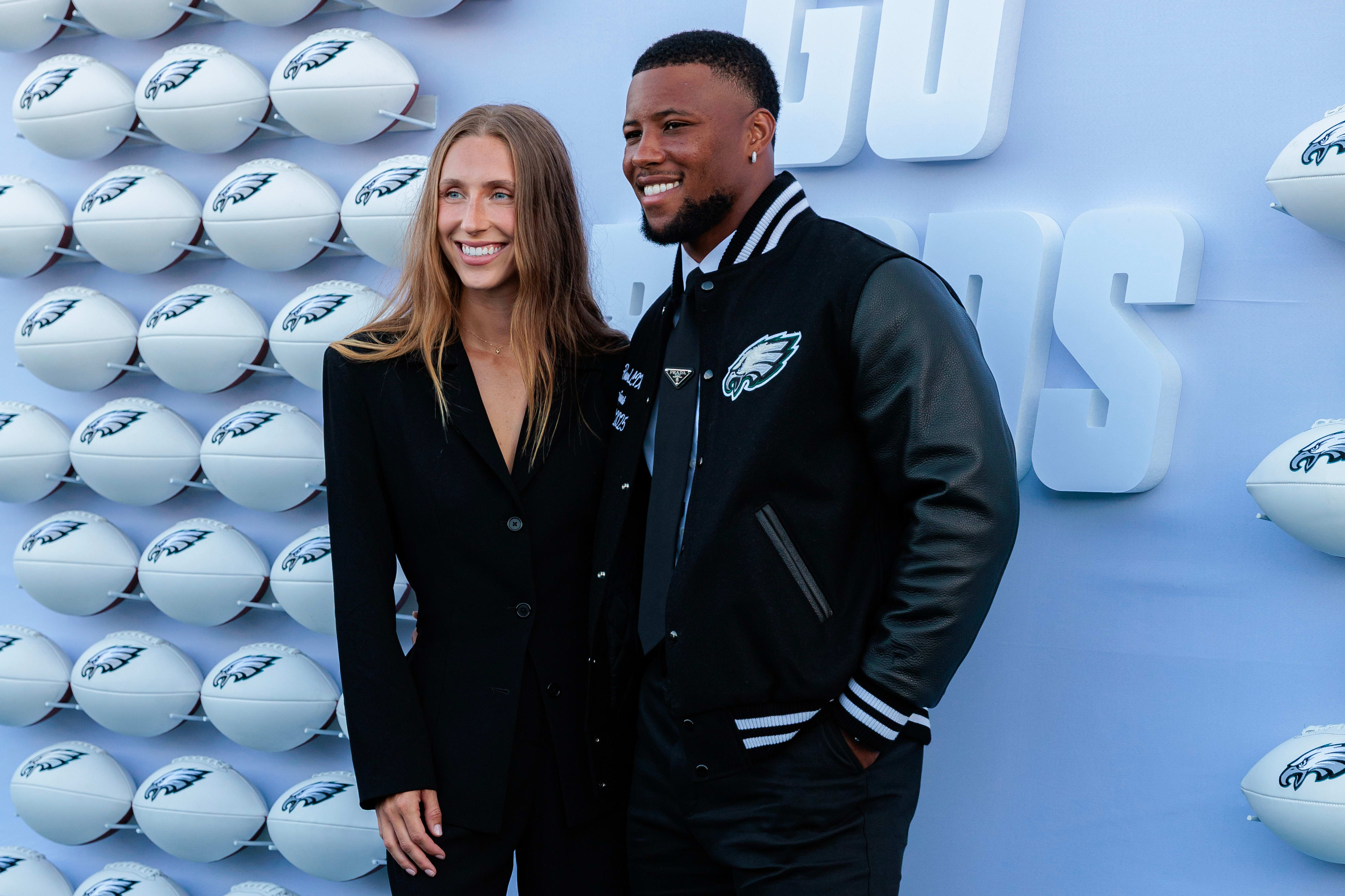 Anna Congdon and Saquon Barkley