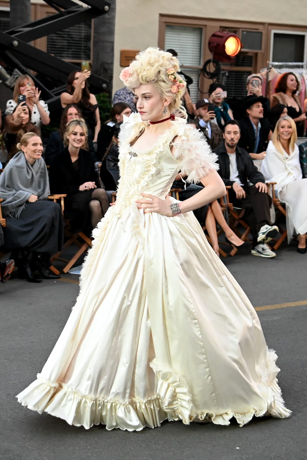 Julia Garner walks the runway during Vogue World: Hollywood 2025 at Paramount Studios on October 26, 2025.