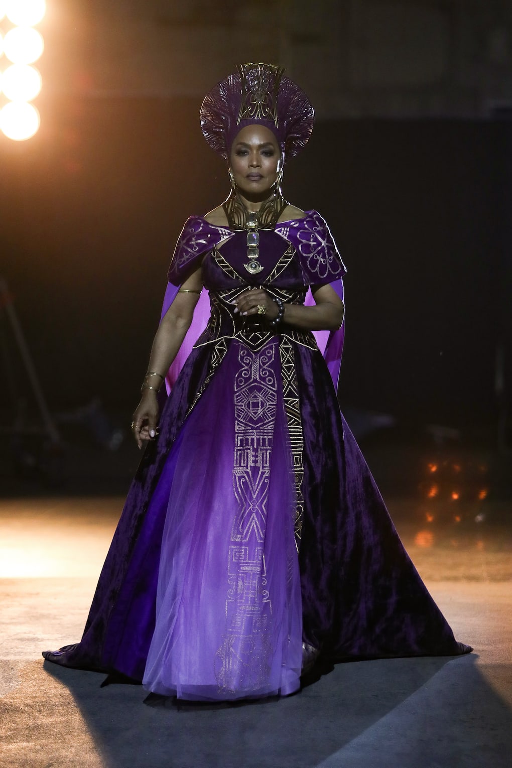 Angela Bassett walks the runway during Vogue World: Hollywood 2025 at Paramount Studios on October 26, 2025.