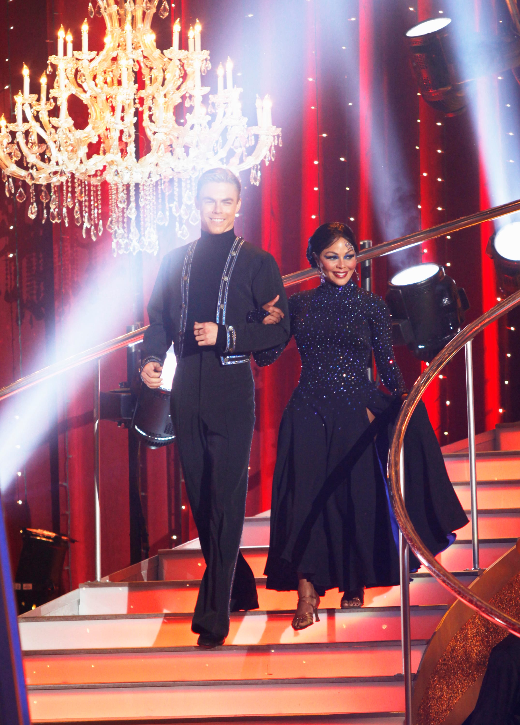 Lil Kim and Derek Hough