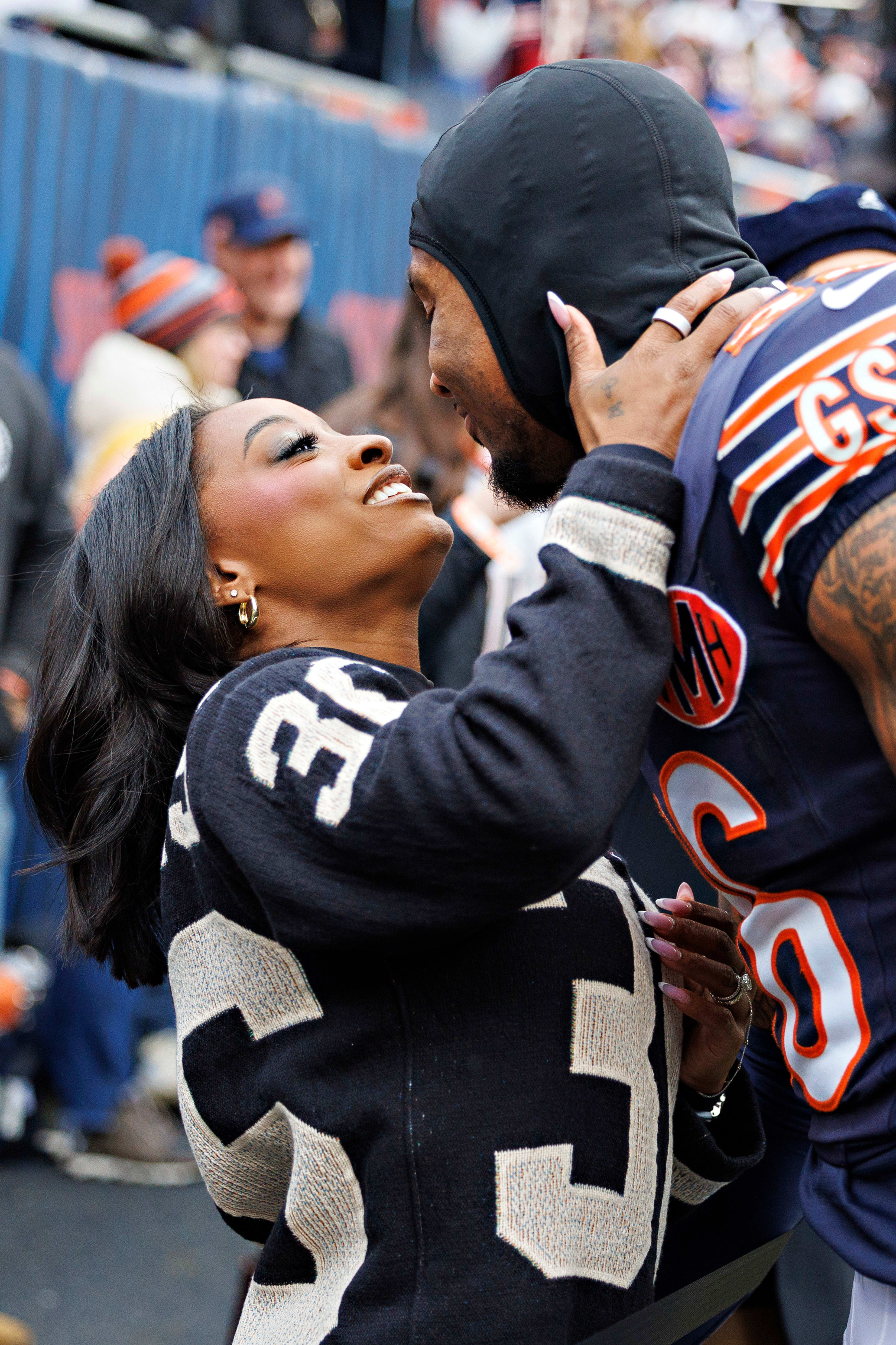 Simone Biles and Jonathan Owens