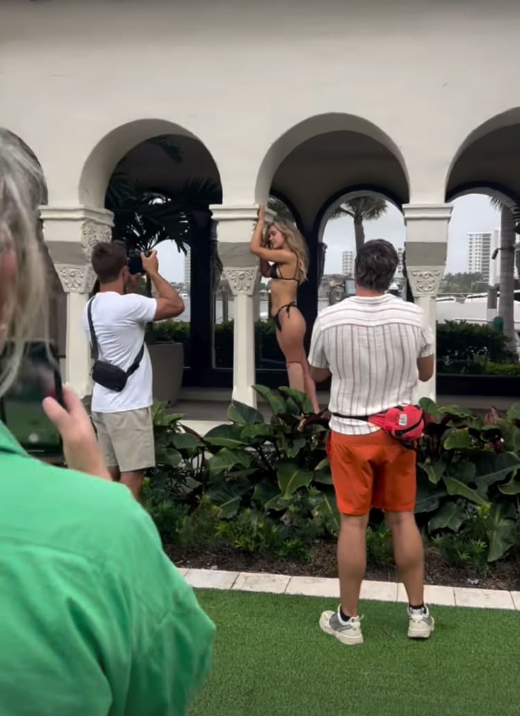 Ali Truwit on her SI Swimsuit debut photo shoot in Boca Raton, Fla.