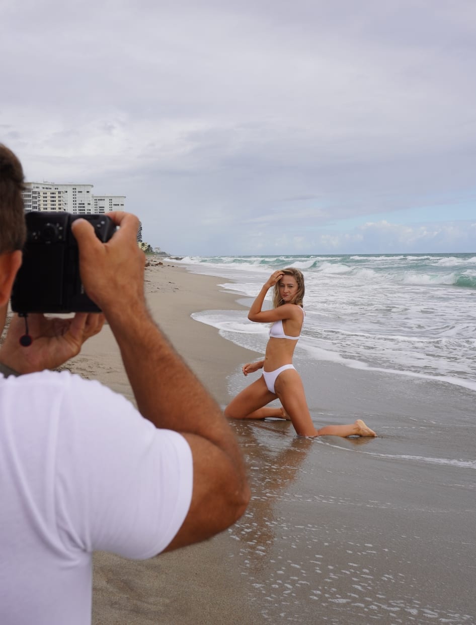 Nelly Korda photographed by Ben Horton in Boca Raton, Fla. Swimsuit by Vitamin A Swim.