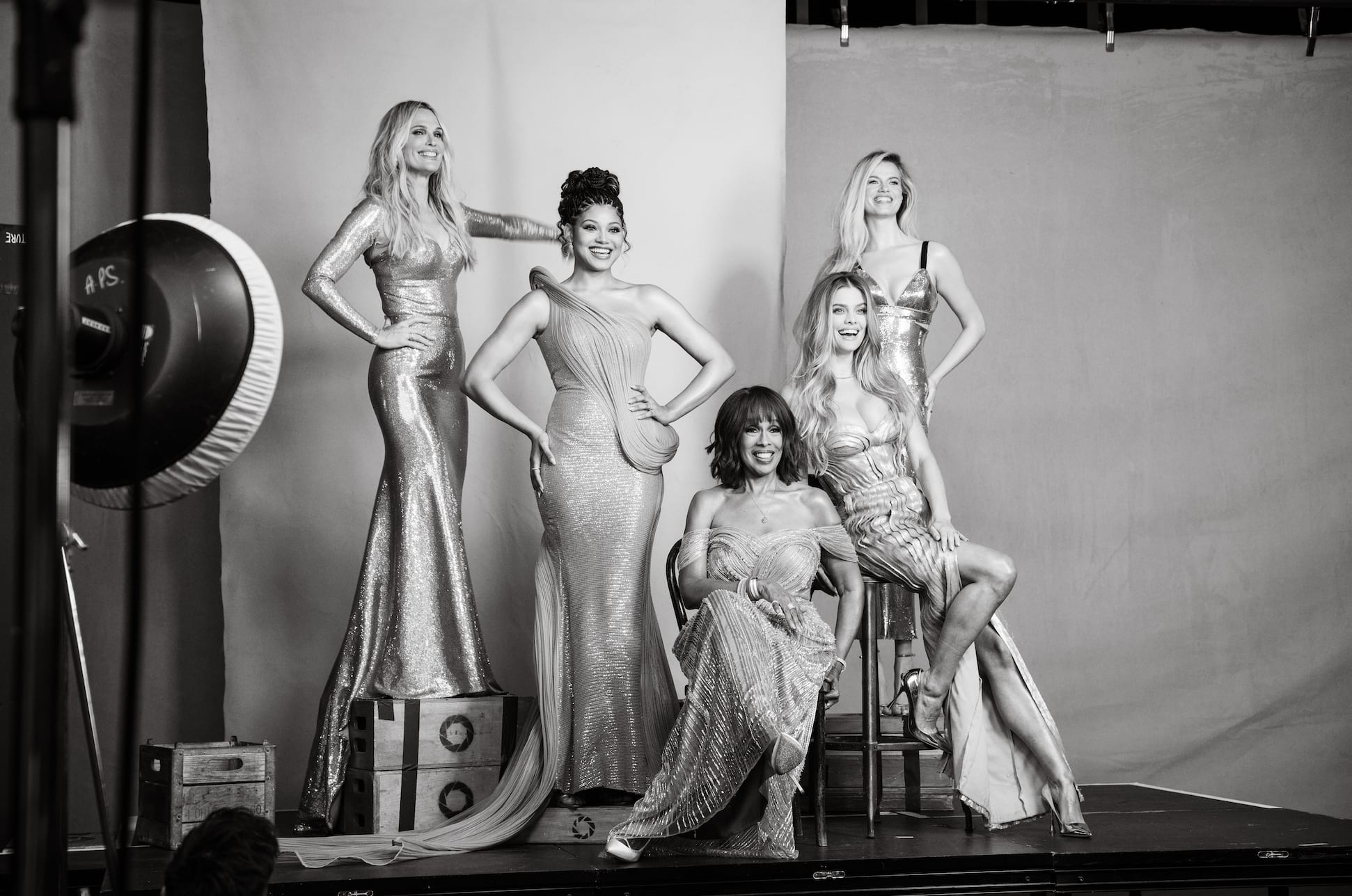 Molly Sims, Danielle Herrington, Gayle King, Nina Agdal and Hailey Clauson