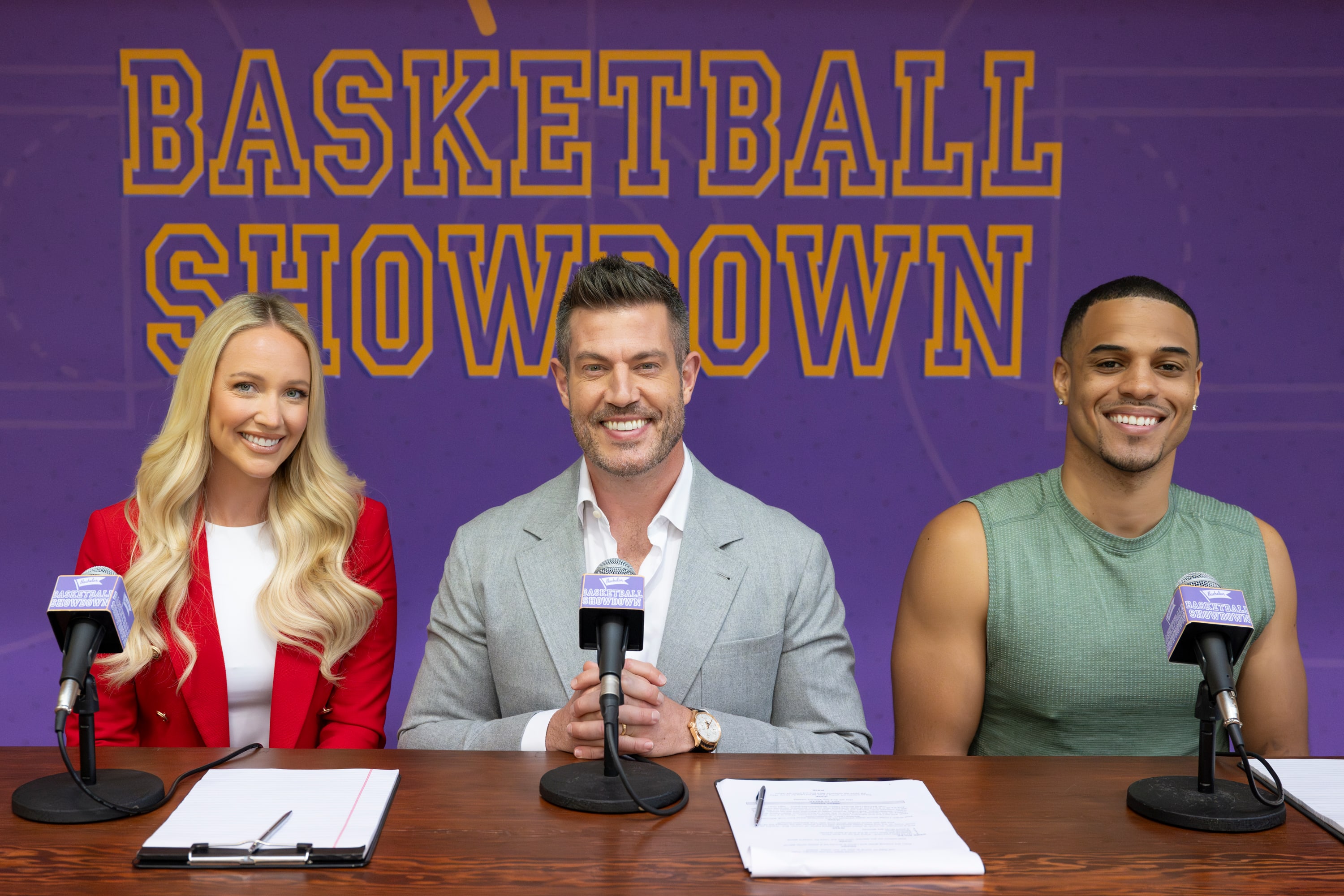 Ashley Brewer, Jesse Palmer and Grant Ellis