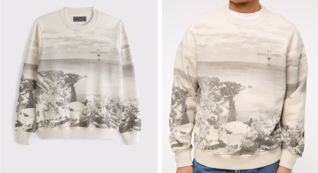 Abercrombie & Fitch White Lotus sweatshirt
