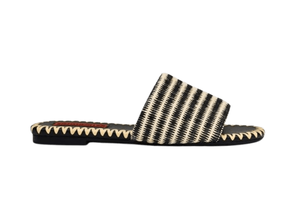 Simon Miller Stripe Raffia Slide