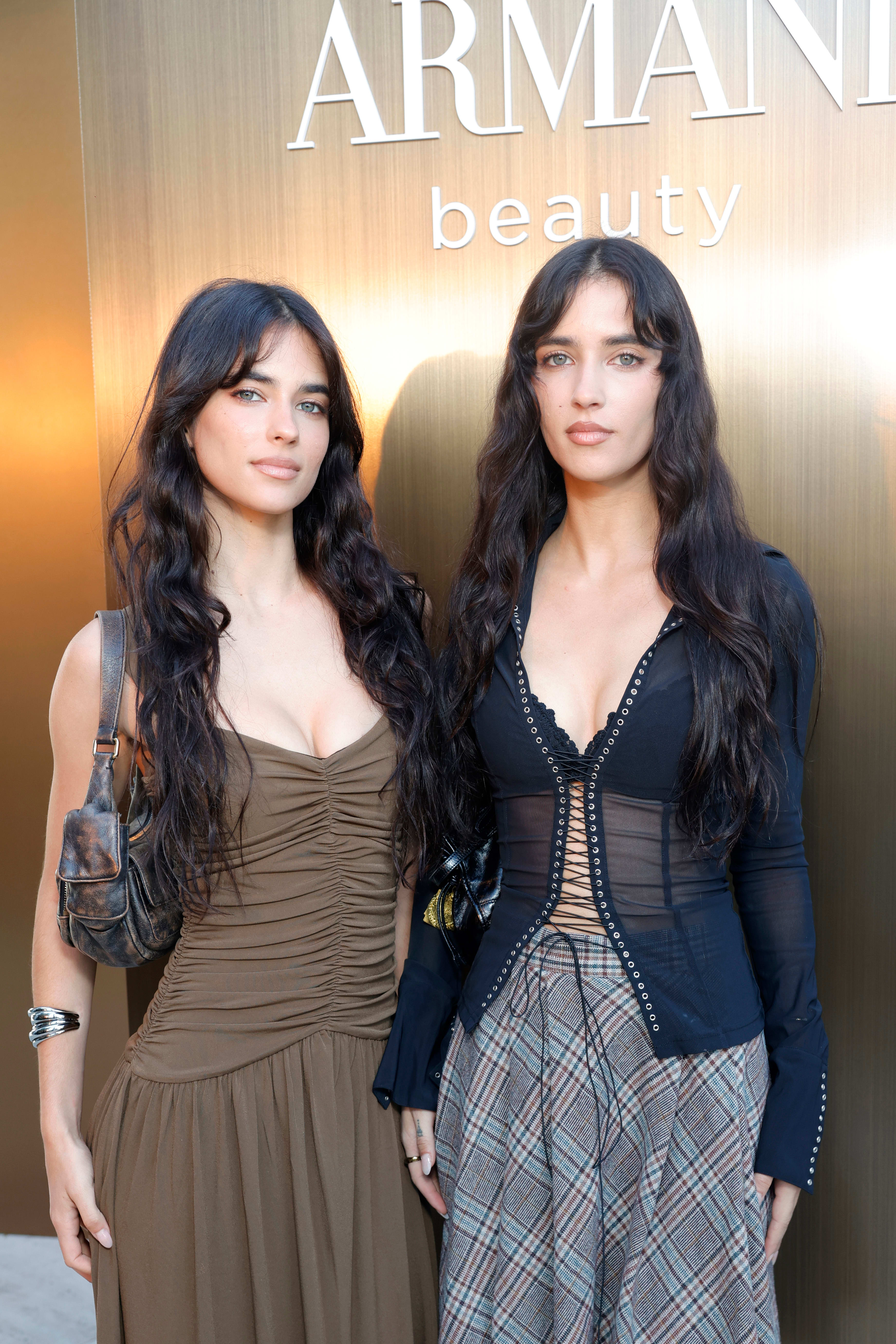 Elisha and Renee Herbert at Armani Beauty Launch in L.A.