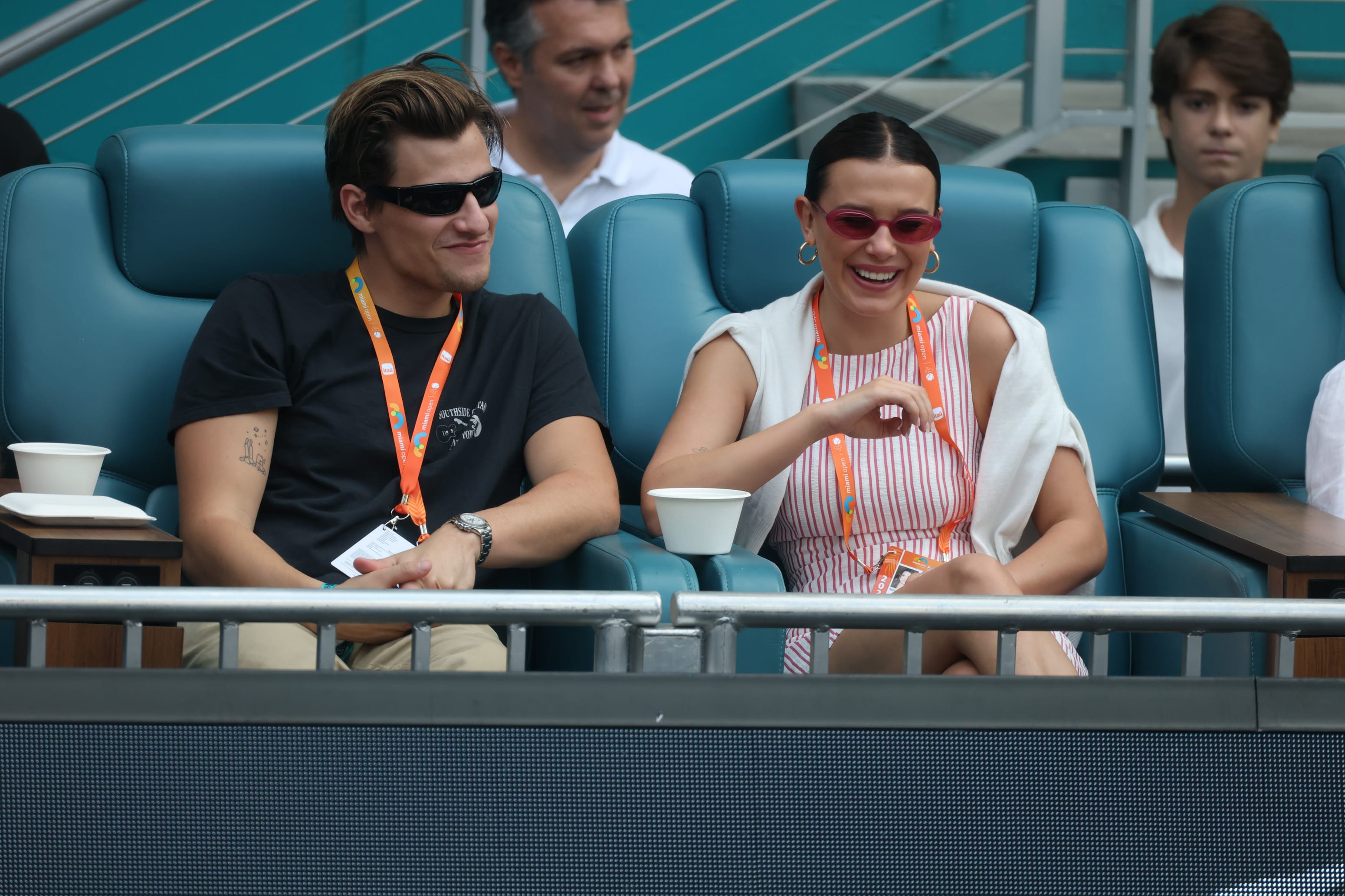 Jake Bongiovi and Millie Bobby Brown 