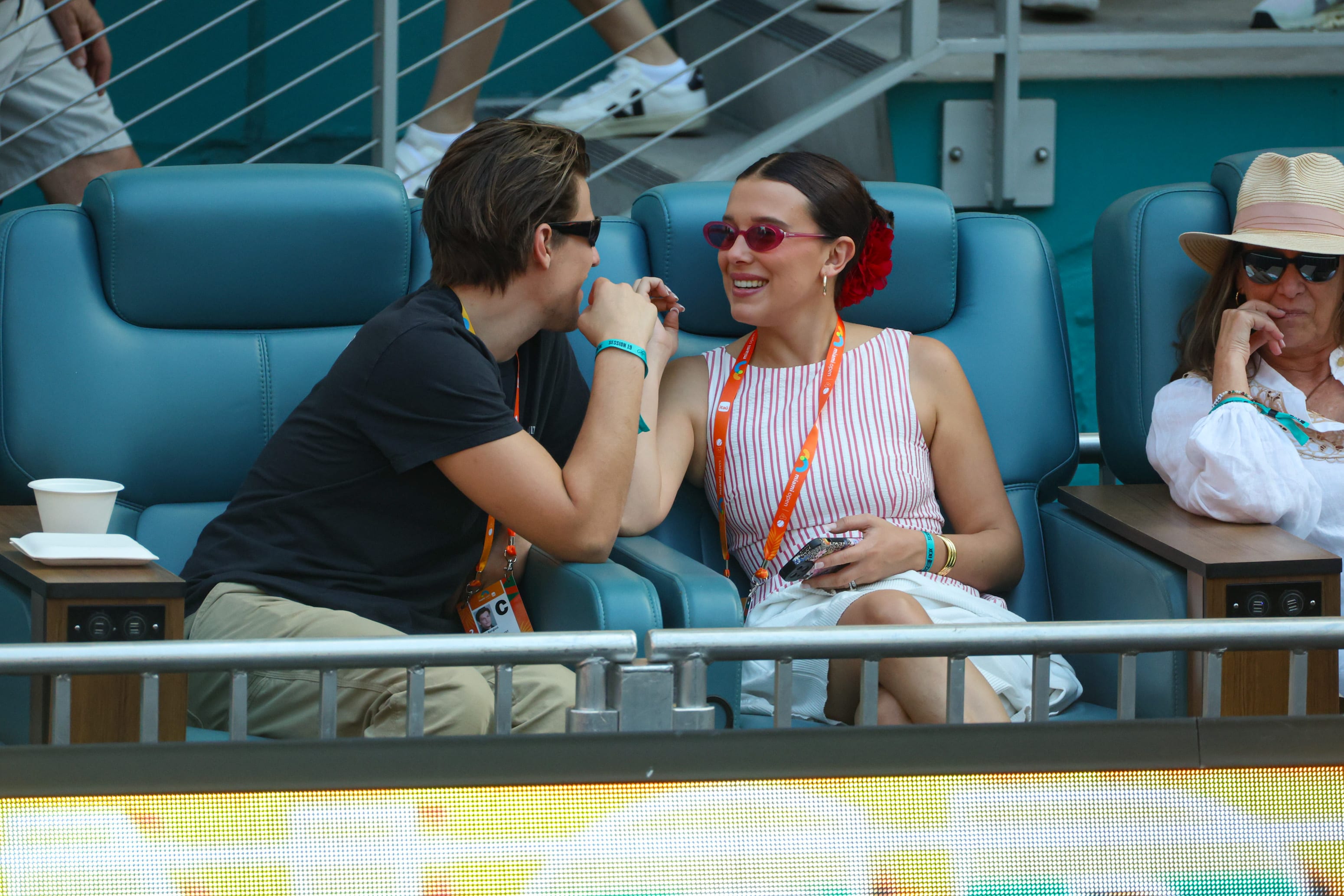 Jake Bongiovi and Millie Bobby Brown