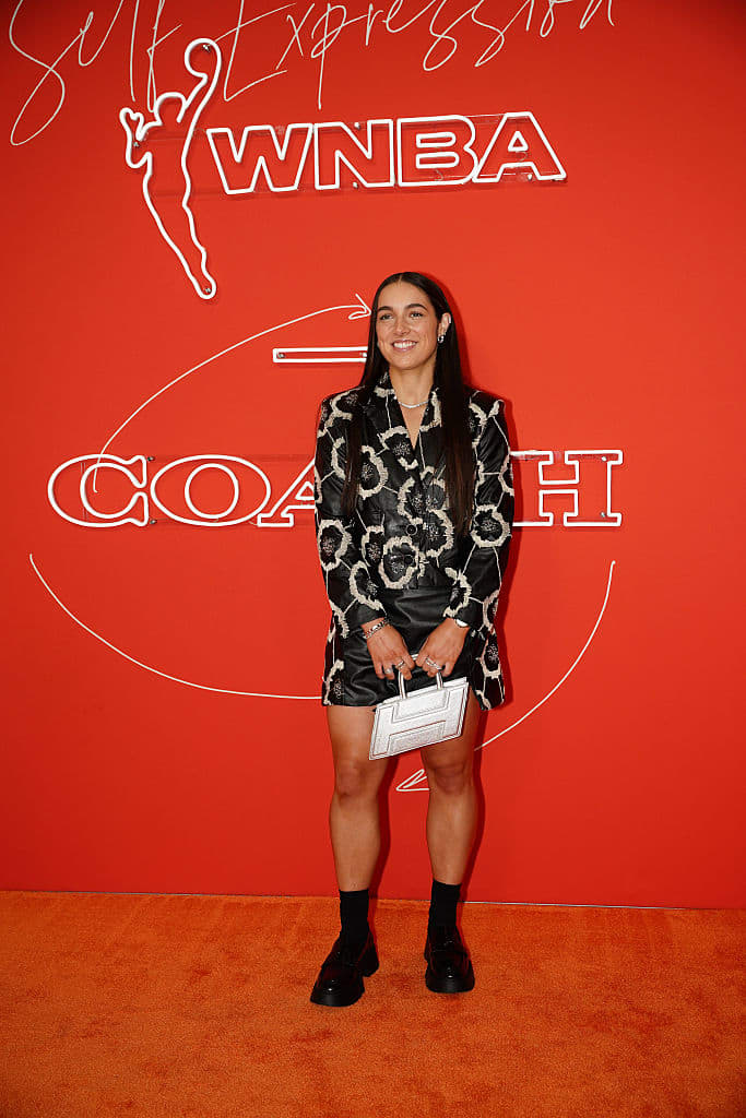 Georgia Amoore at the WNBA Draft 2025