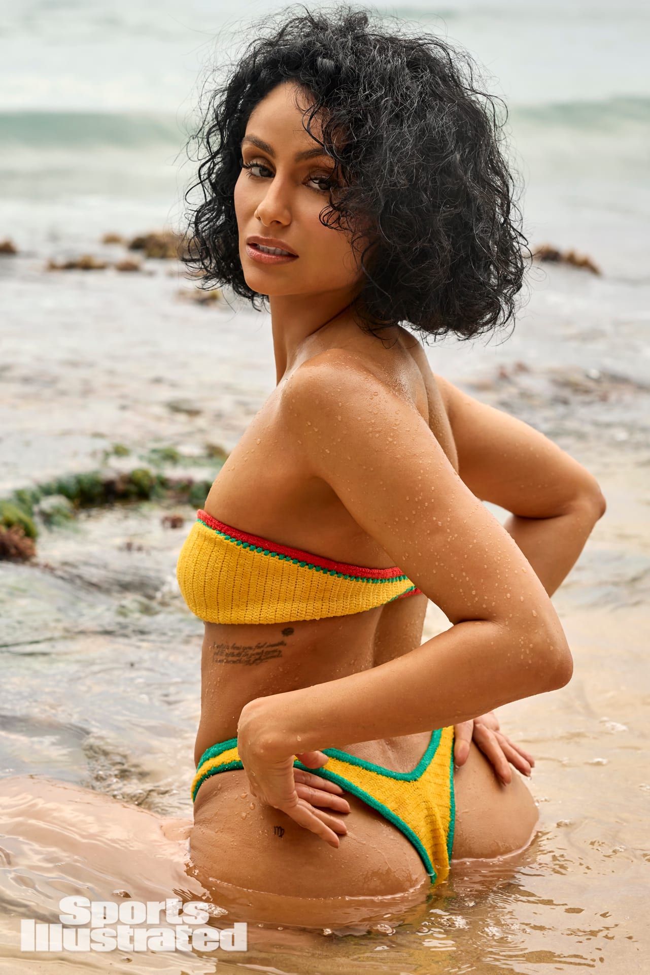 Nazanin Mandi was photographed by Yu Tsai in Jamaica. Swimsuit by Indah.