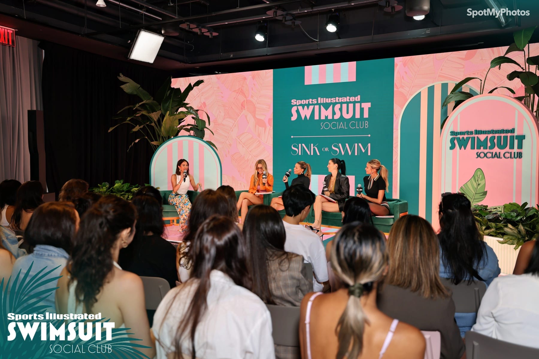 Kaitlyn Bristowe, XANDRA, Brooks Nader, Nicole Williams English and Jena Sims at the 2025 SI Swimsuit Social Club