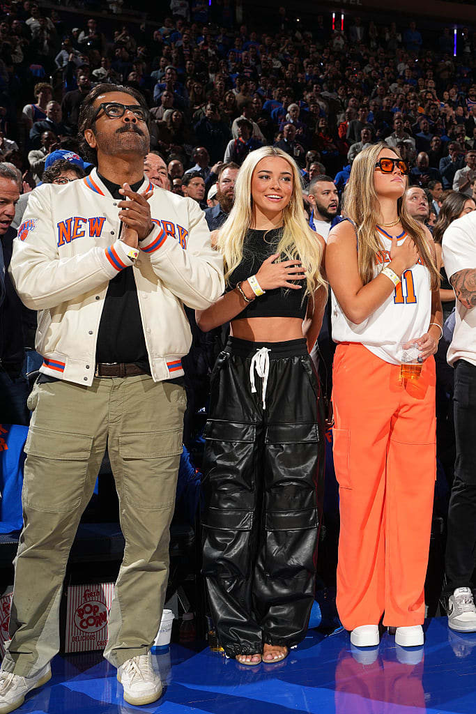 Livvy Dunne at the NY Knicks vs Indiana Pacers Game 1 