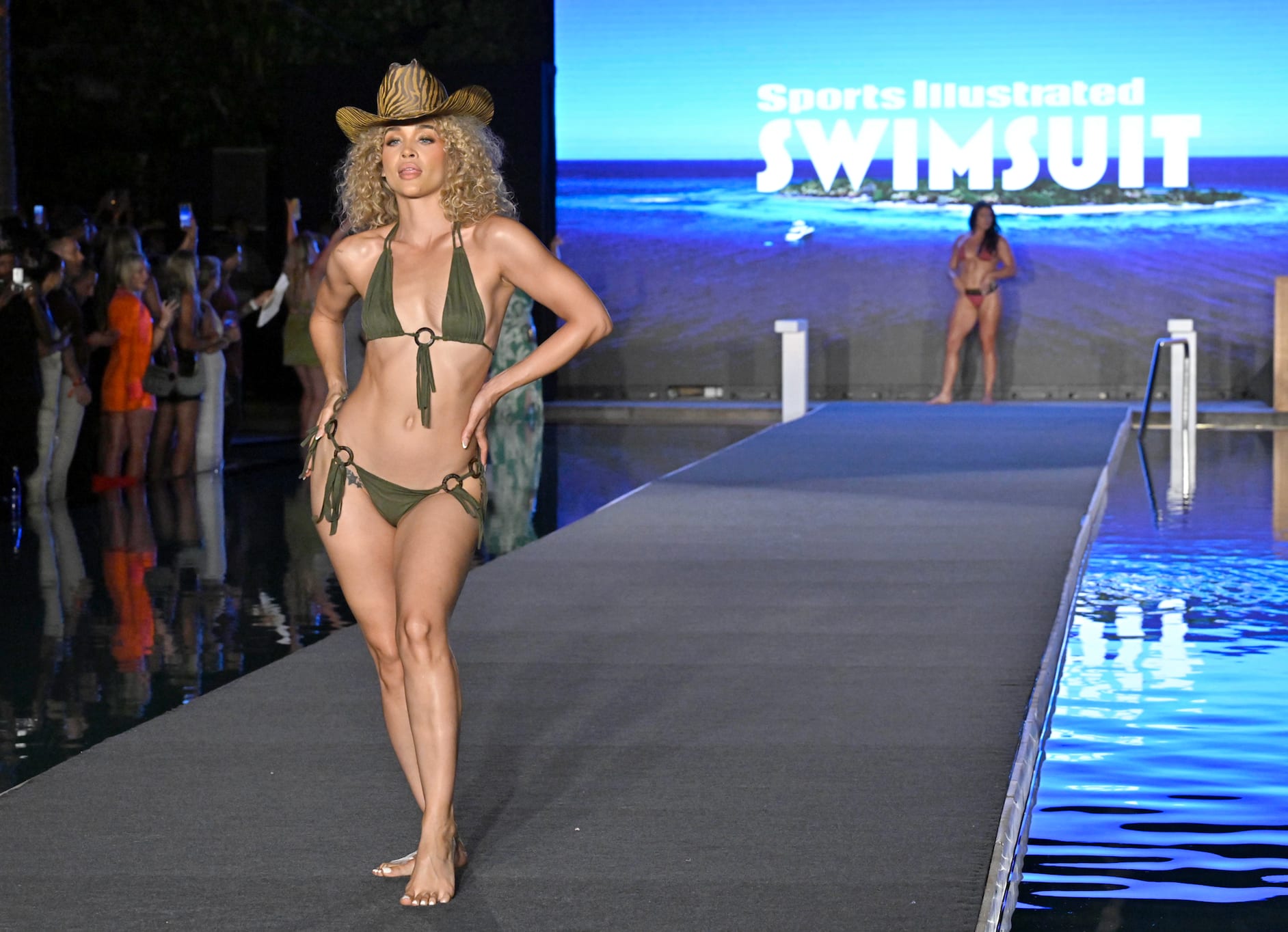 Jasmine Sanders at the SI Swimsuit Runway Show 2025