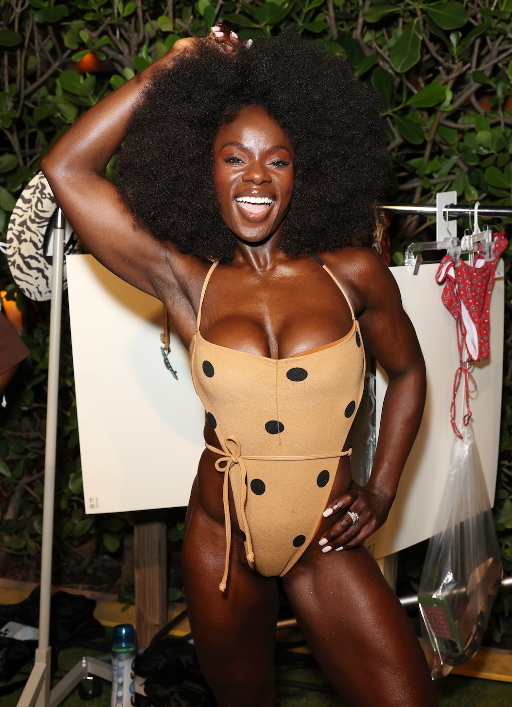 Tunde Oyeneyin attends Sports Illustrated Swimsuit Runway Show