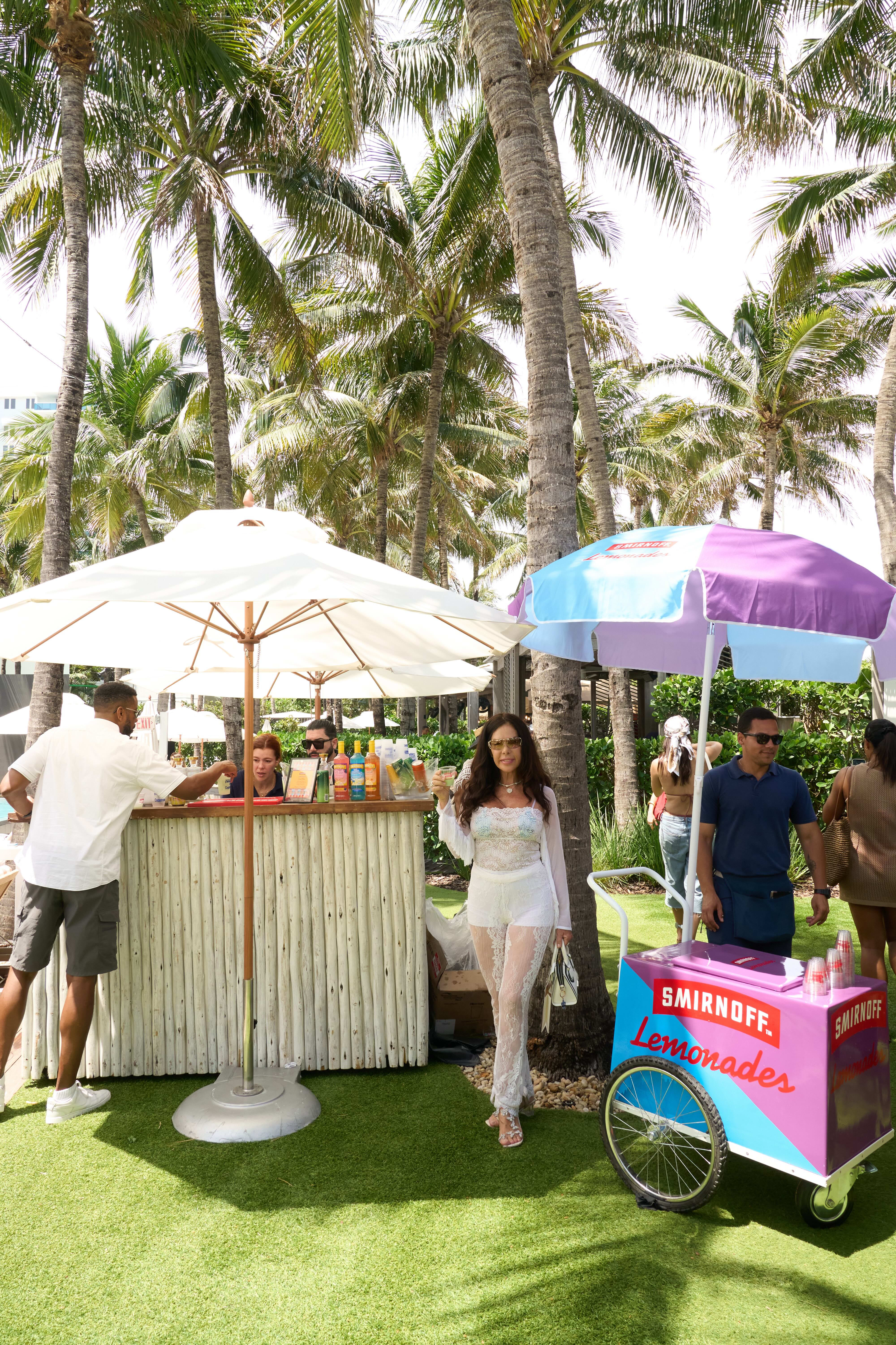 Bar and Smirnoff Lemonade stand