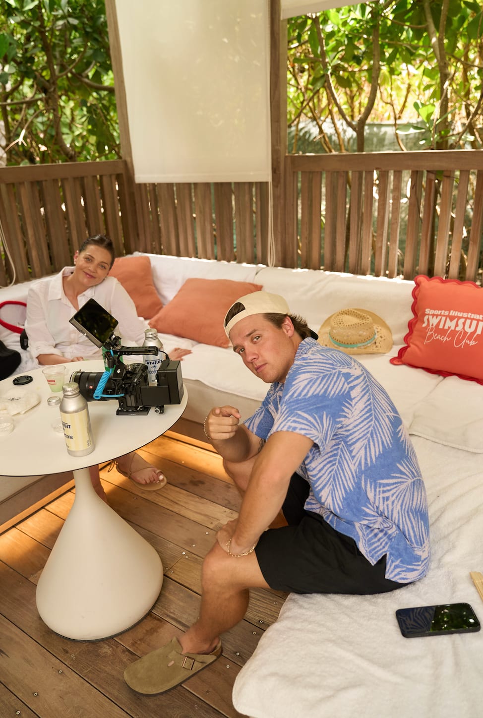 SI Swimsuit staff enjoy the Apres Swimsuit Pool Party