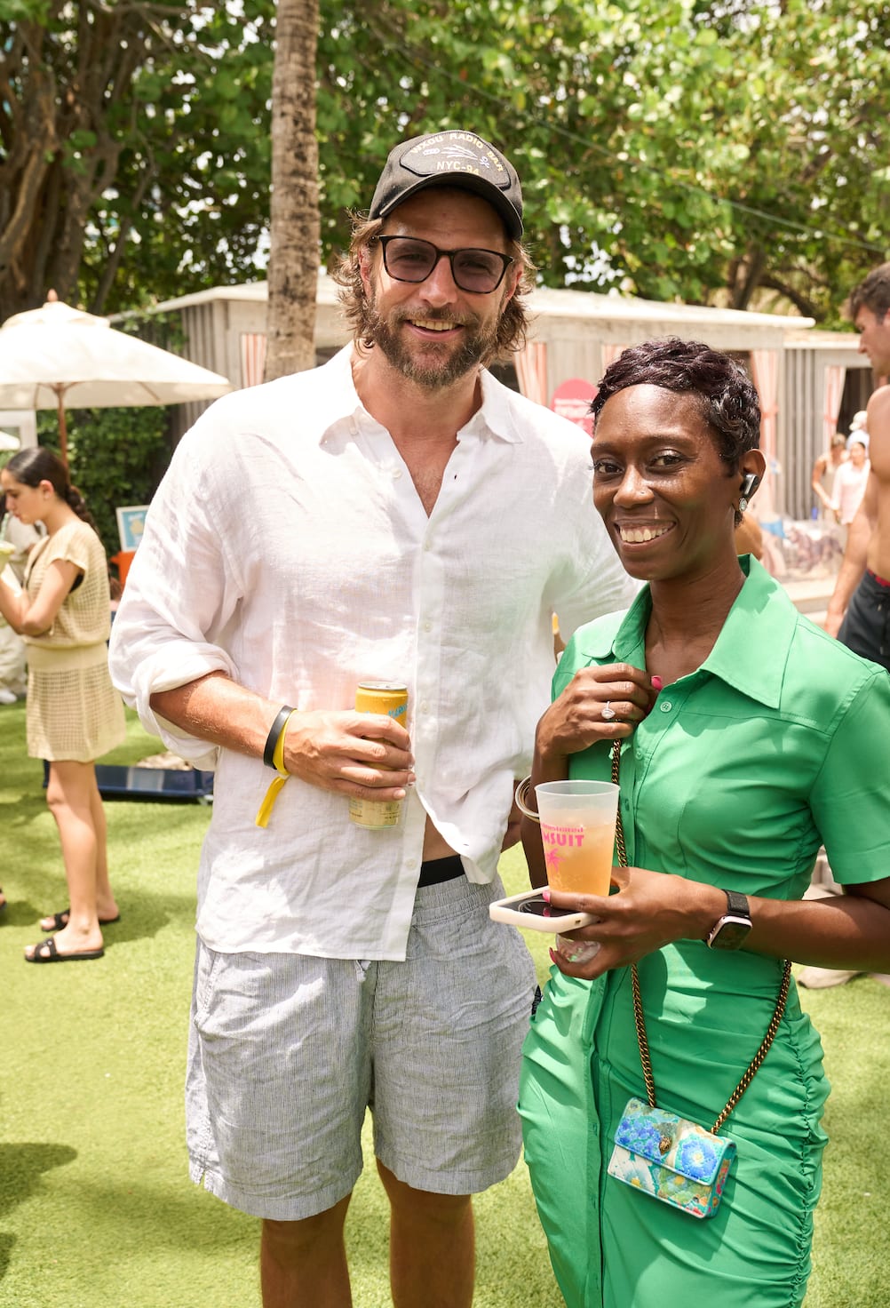 Guests enjoy the Apres Swimsuit Pool Party
