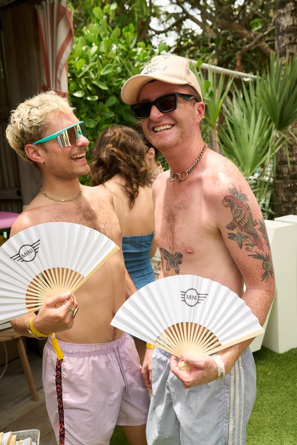 Guests enjoy the Apres Swimsuit Pool Party