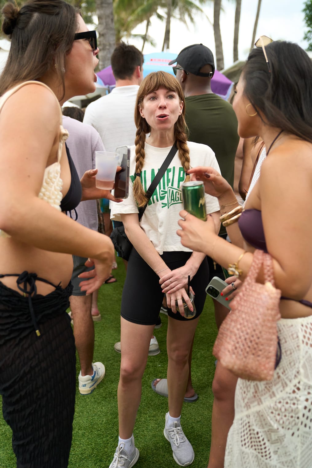 Guests enjoy the Apres Swimsuit Pool Party