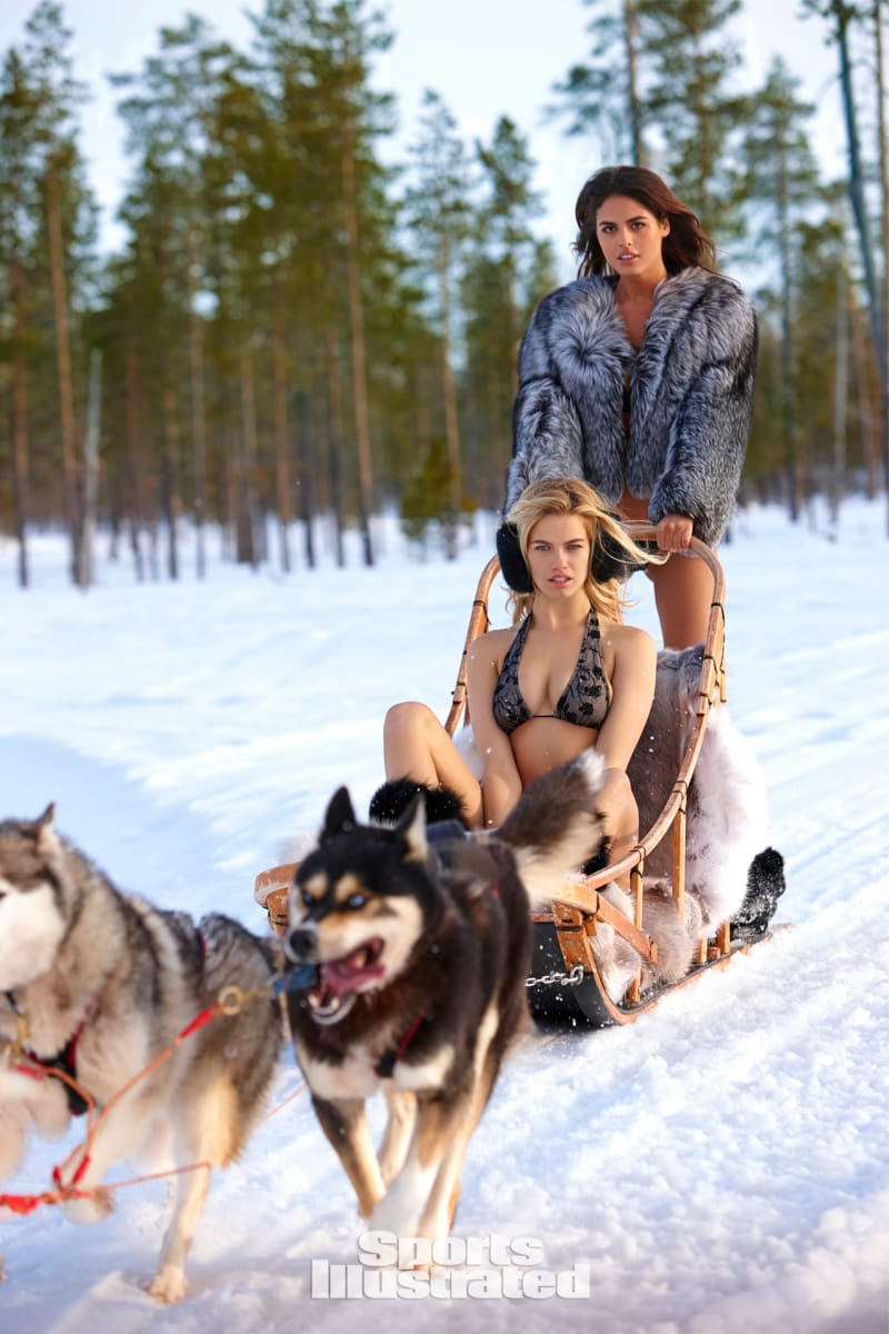 Hailey Clauson & Bo Krsmanovic were photographed by Walter Chin in Finland. 