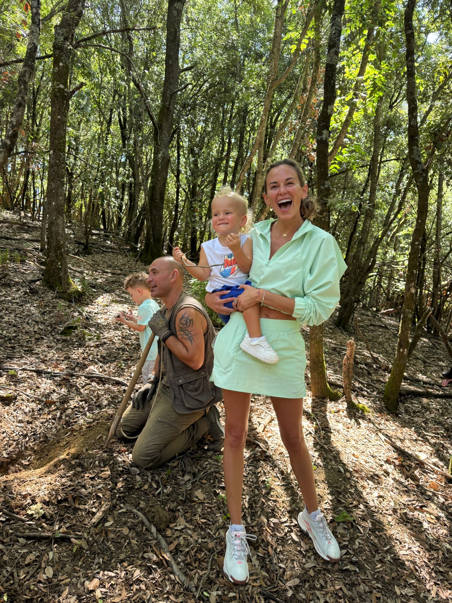 Jena Sims and her son, Crew