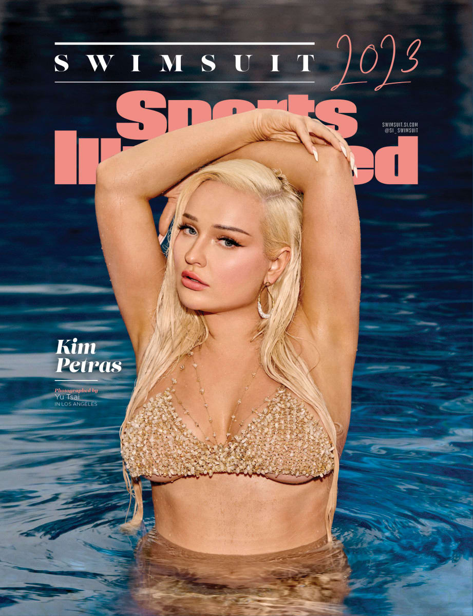 Kim Petras was photographed by Yu Tsai in Los Angeles. Swimsuit by Natalia Fedner. Earrings by Alexis Bittar.