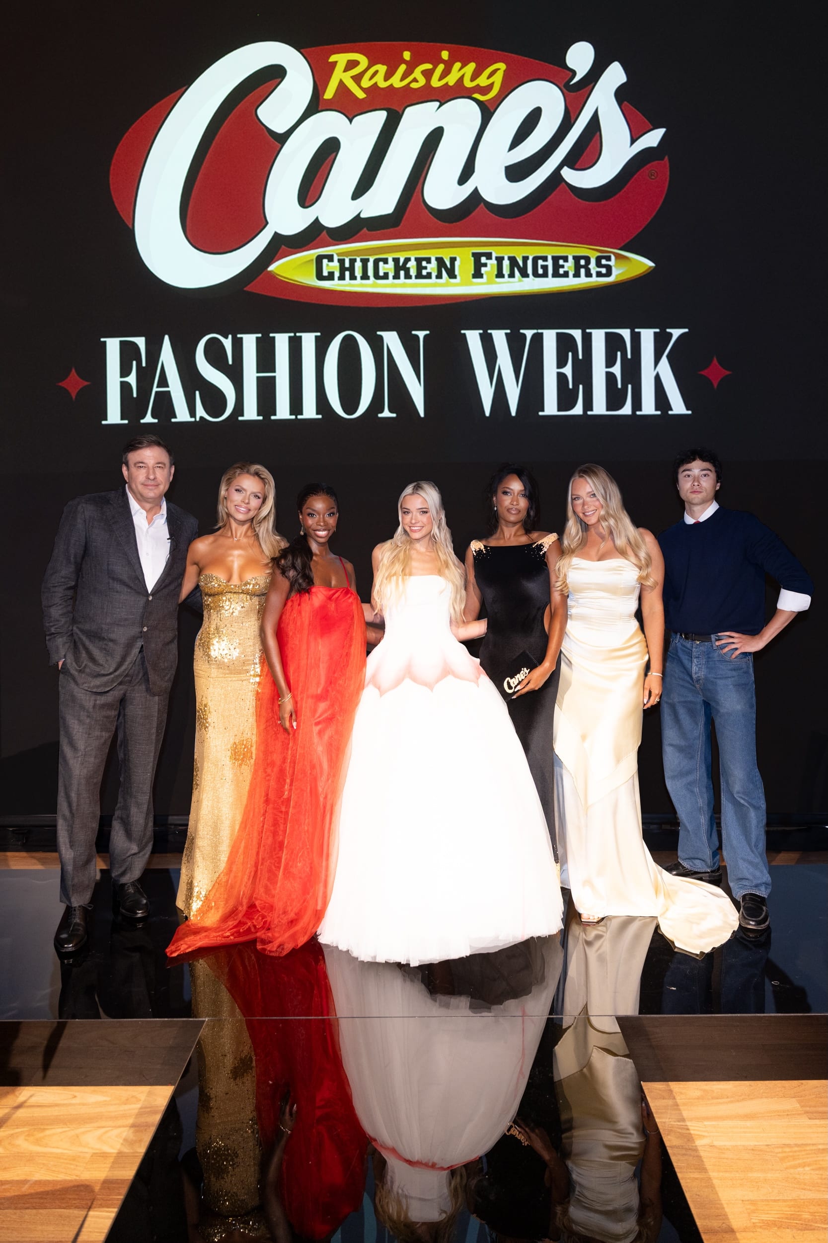 Todd Graves, Brooks Nader, Olandria Carthen, Olivia Dunne, Ciara Miller, Camille Kostek and Joe Ando-Hirsh