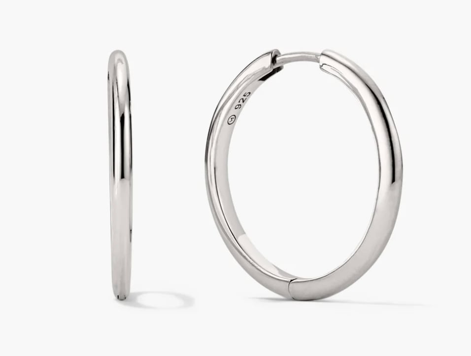 Silver hoops