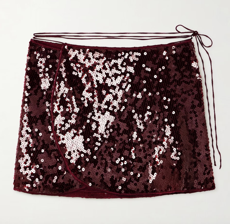 Sequin mini skirt