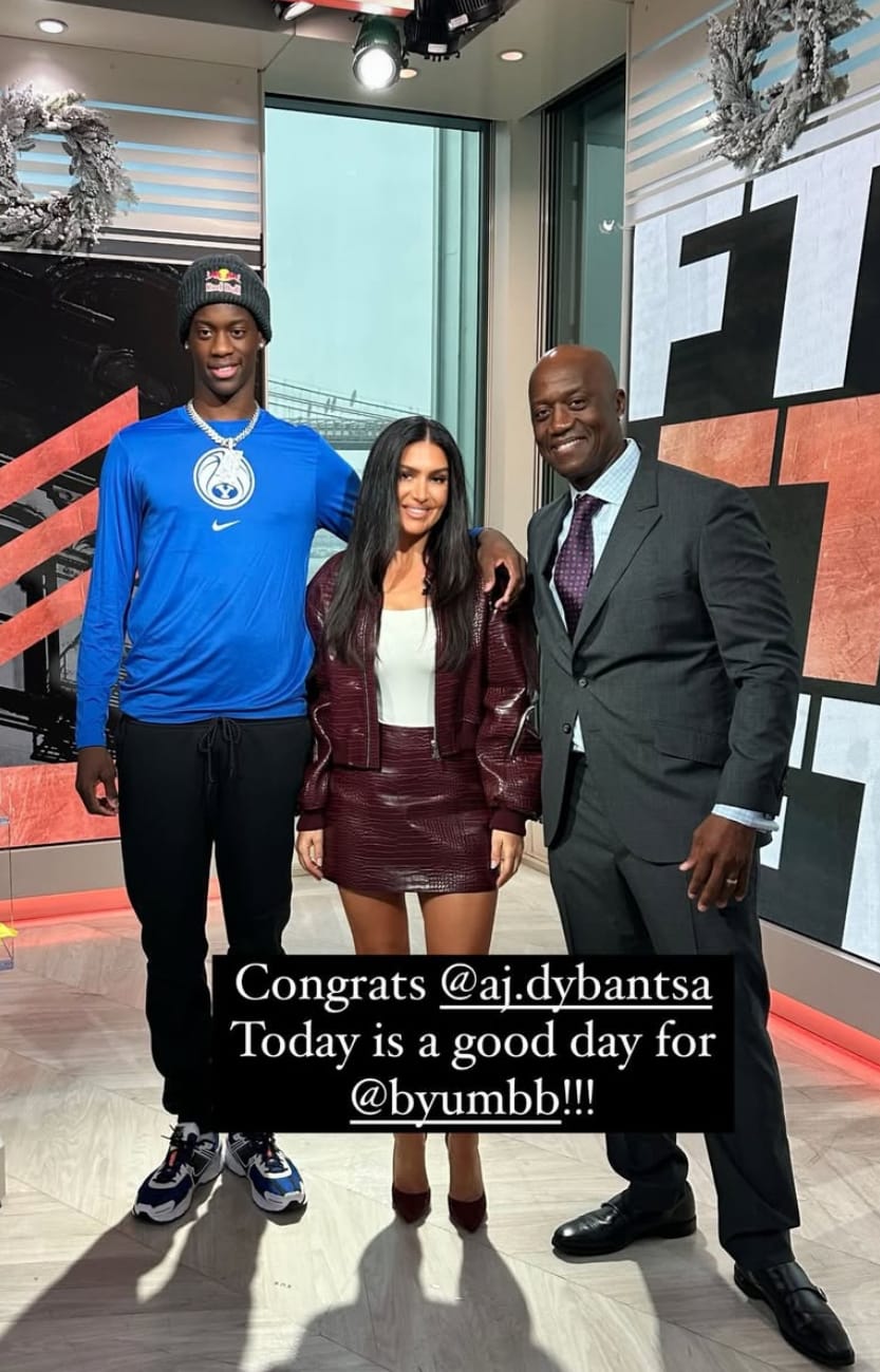 AJ Dybantsa and Molly Qerim