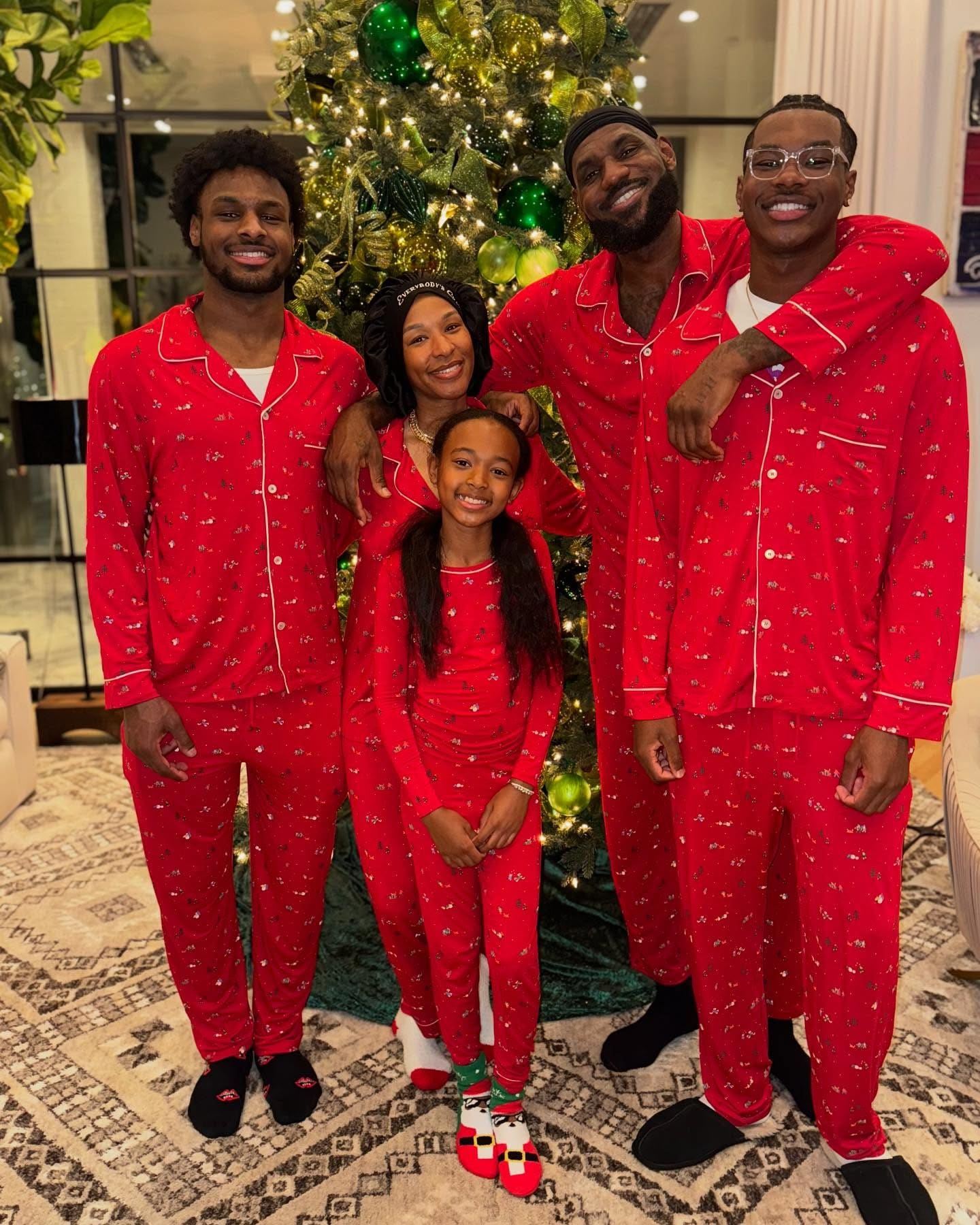 LeBron James, Savannah James, Bronny, Bryce, Zhuri