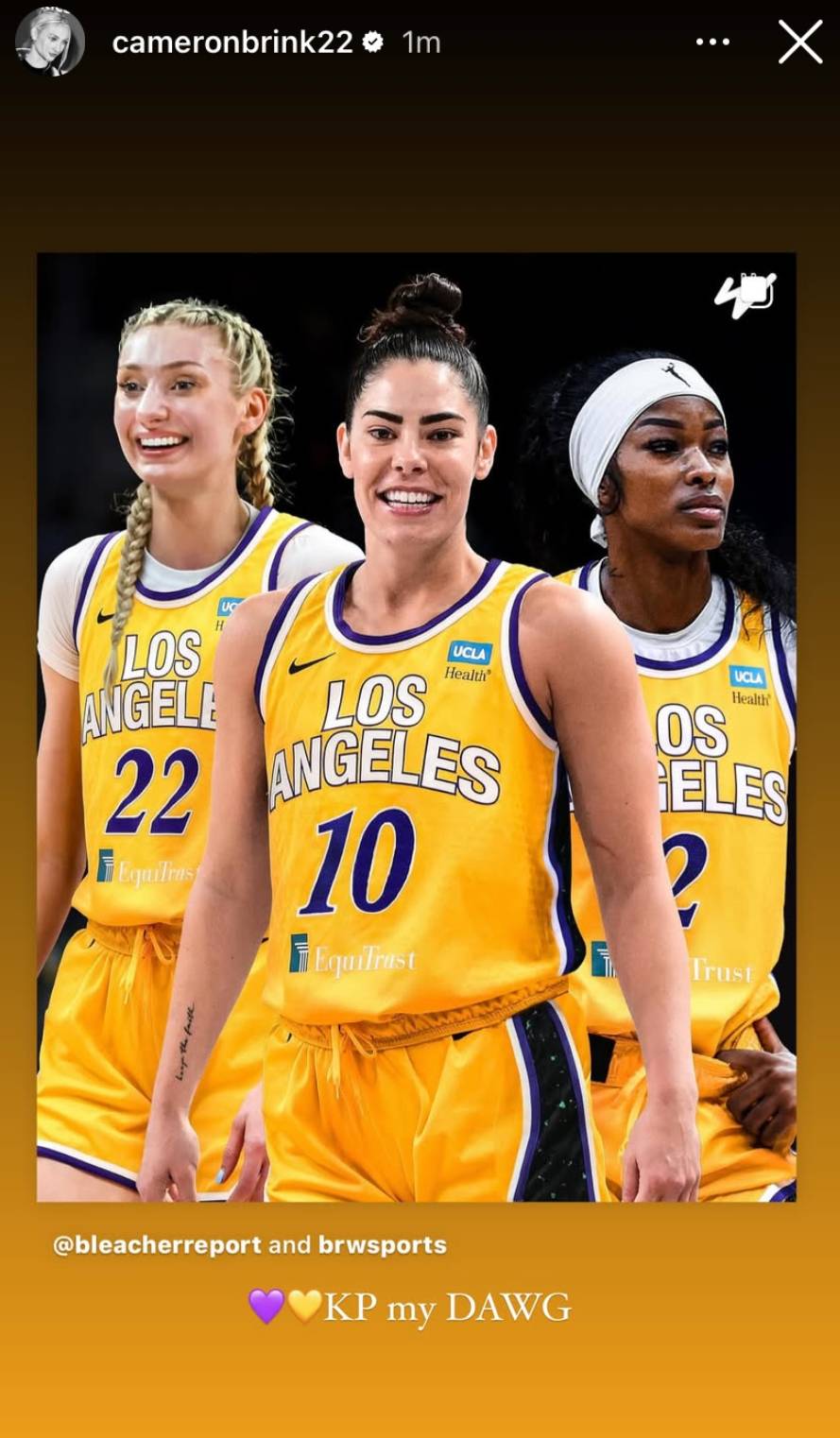 Cameron Brink’s perfect reaction to blockbuster Kelsey Plum Sparks trade