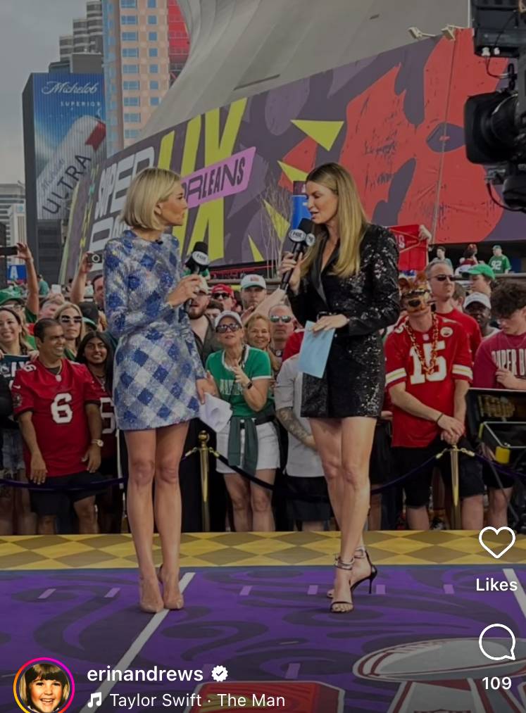 Erin Andrews' sparkly black minidress is Super Bowl 2025 stunner for Chiefs-Eagles Erin Andrews' sparkly black minidress is Super Bowl 2025 stunner for Chiefs-Eagles