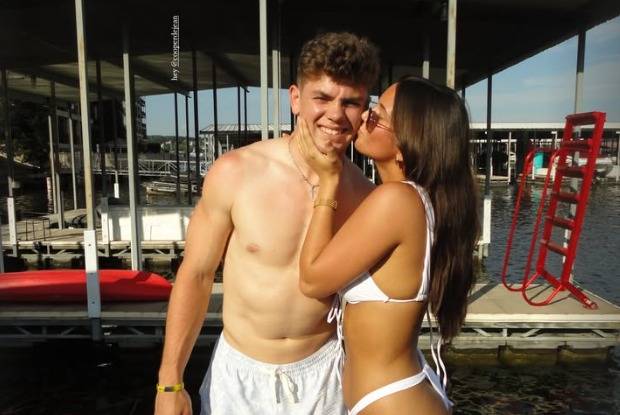 Cooper DeJean yeets entire birthday cake at excited fan as gf Steph Wilfawn  records