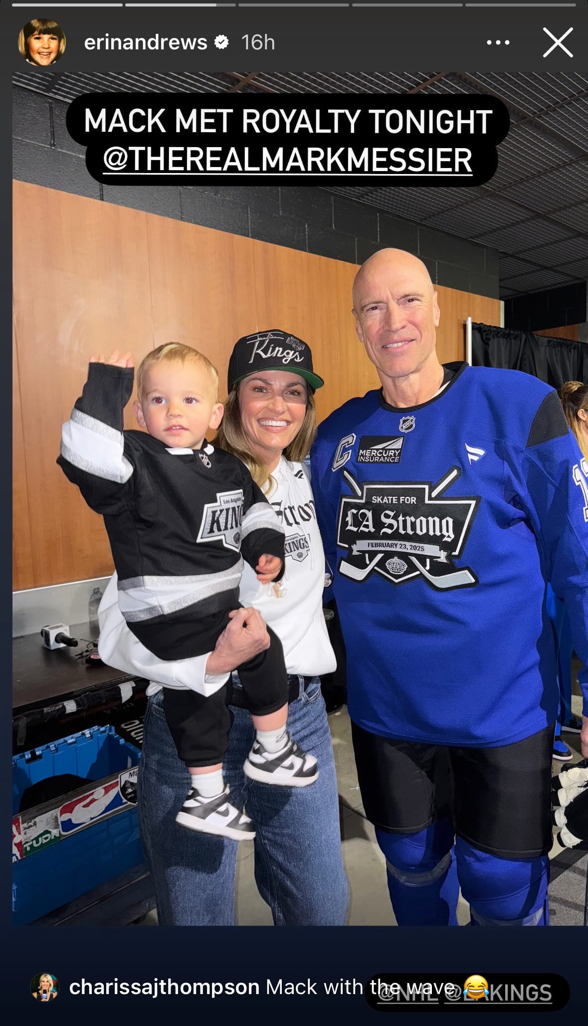 Erin Andrews' son, 19 months, and Justin Bieber look like twins at NHL event