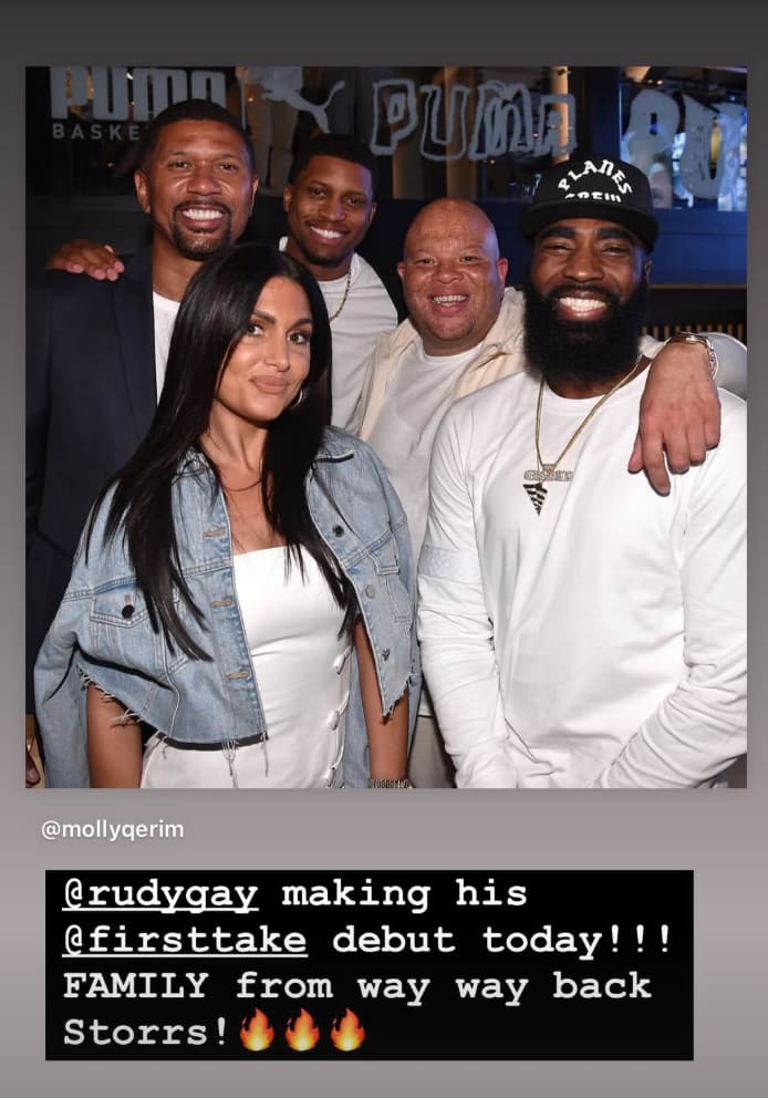 Molly Qerim, Rudy Gay, Jalen Rose