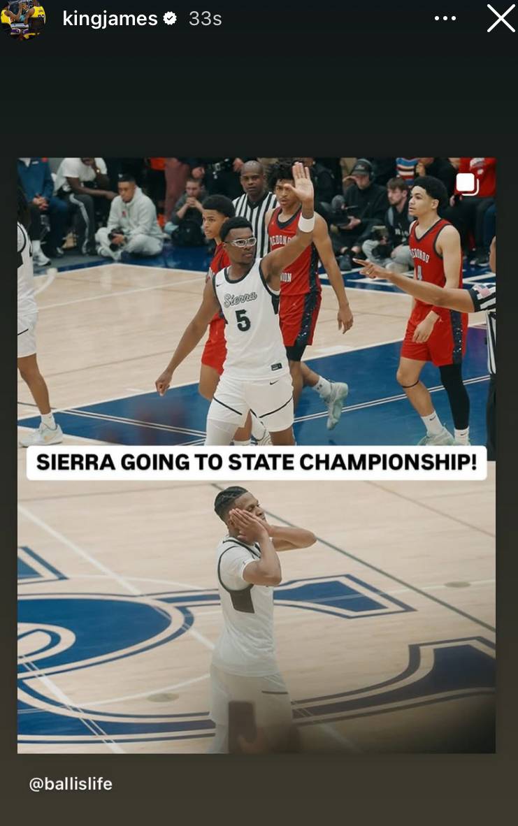 Savannah James and LeBron have giddy reactions for son Bryce’s big HS game