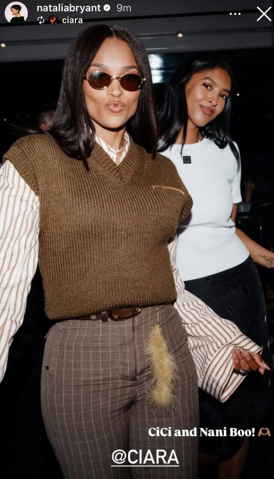 Ciara and Natalia Bryant