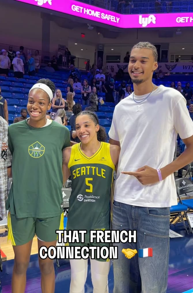 Gabby Williams, Victor Wembanyama, Dominique Malonga