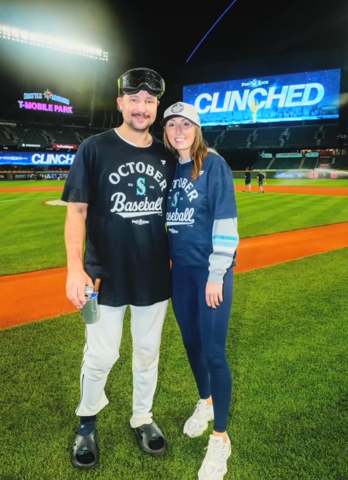 Cal Raleigh's gf Hannah shares perfect 1-word post of Mariners star's celebration