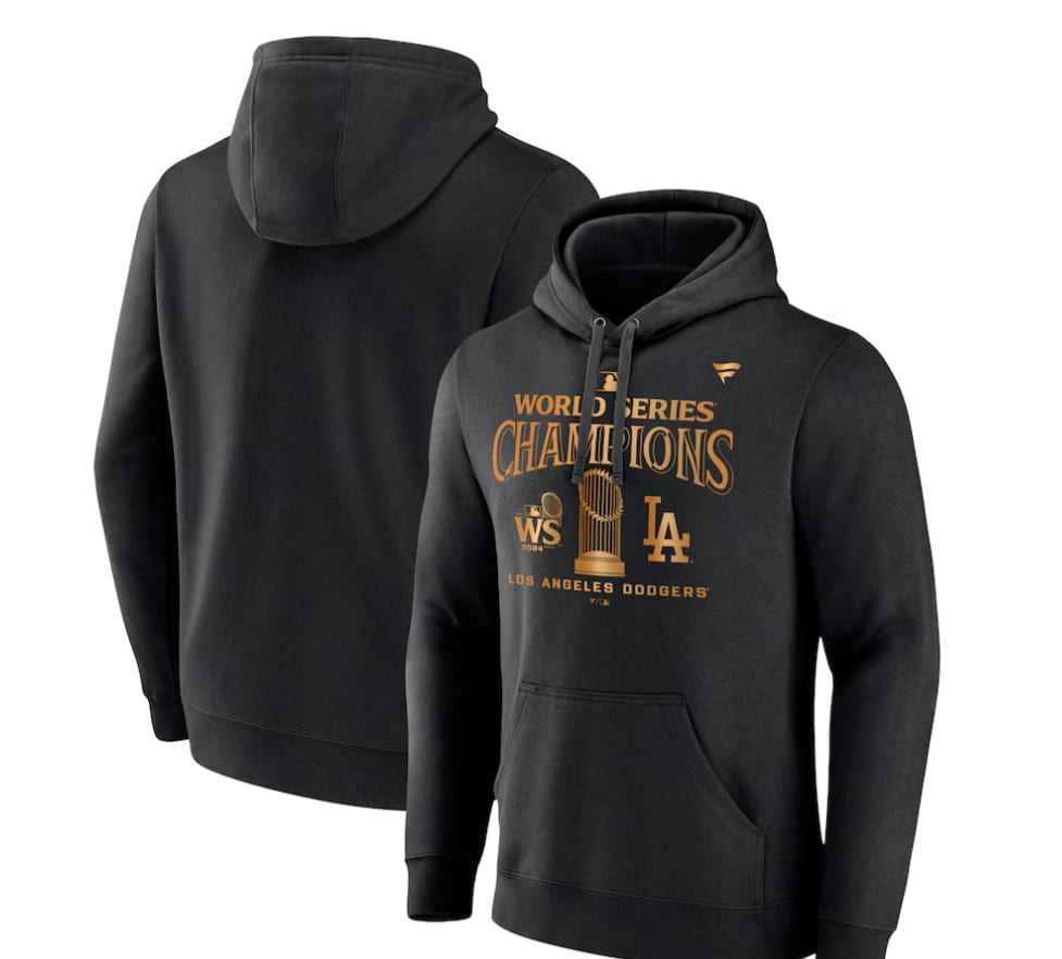 Los Angeles Dodgers Fanatics 2024 World Series Champions Locker Room Parade Pullover Hoodie