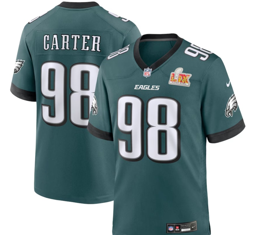 Super Bowl XXXII 98 Blue NFL Football Starter Jersey Mens