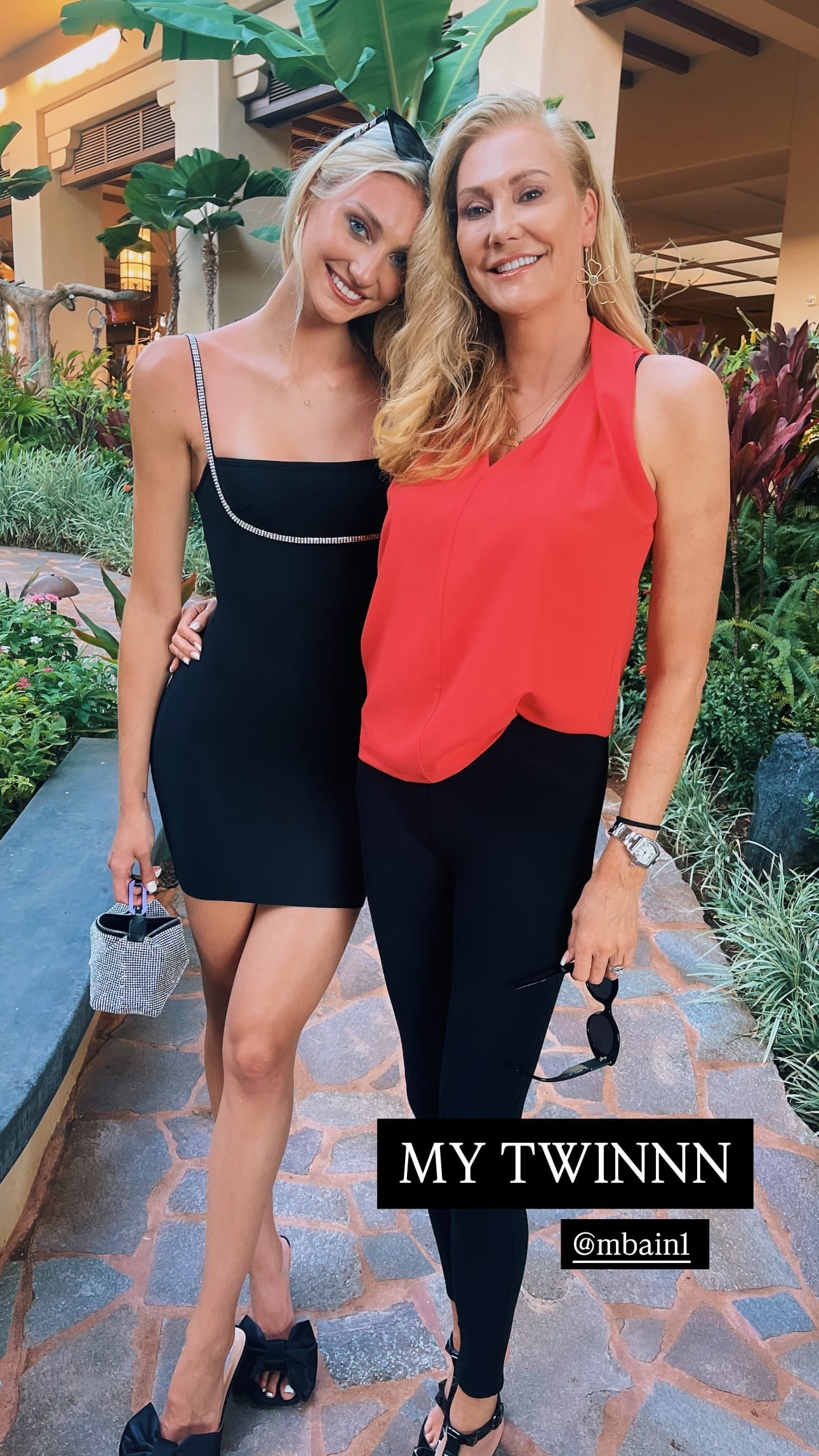 WNBA star Cameron Brink and her mother together during a Mother's Day post to her social media account