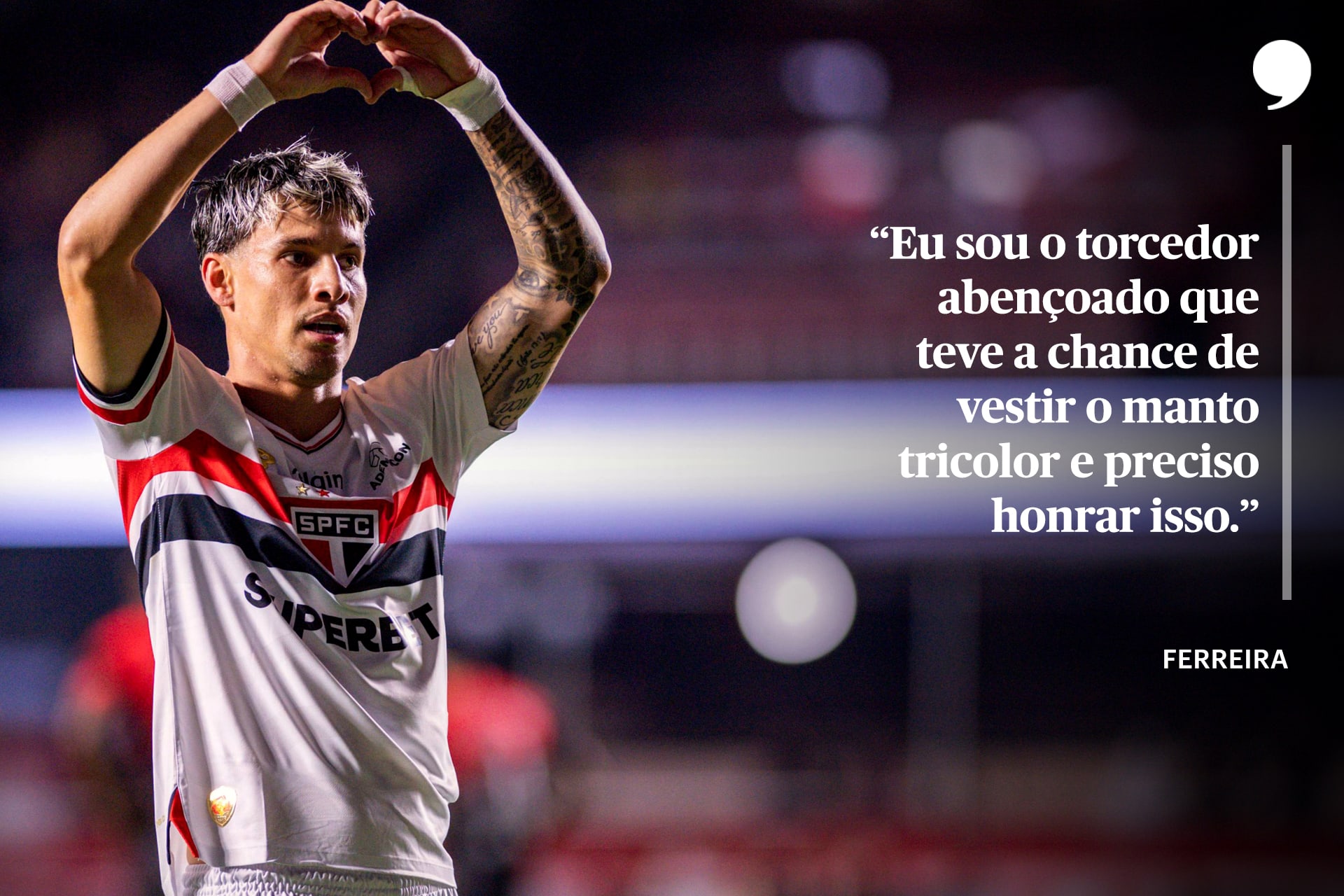 Ferreirinha atacante Sao Paulo Futebol Clube