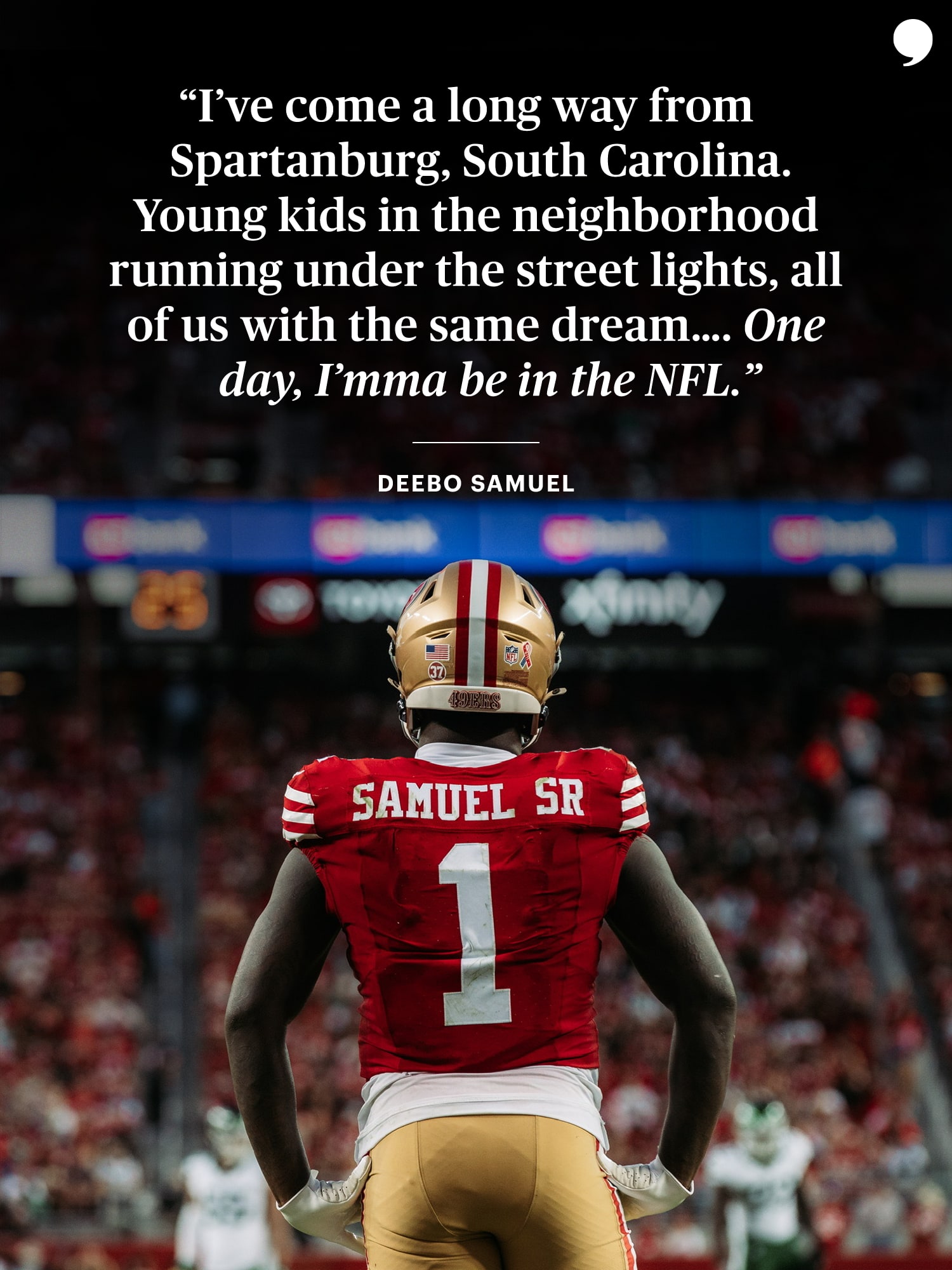 Deebo Samuel | The Players' Tribune | Thank You, San Francisco