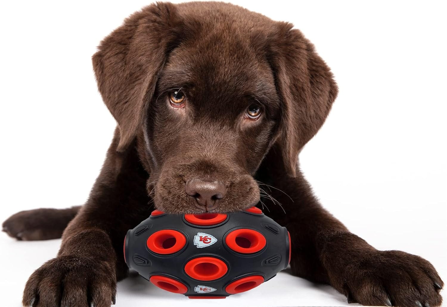 Best Sports Gifts for Dogs - Pets First Kansas City Chiefs Football Treat Dispensing Toy