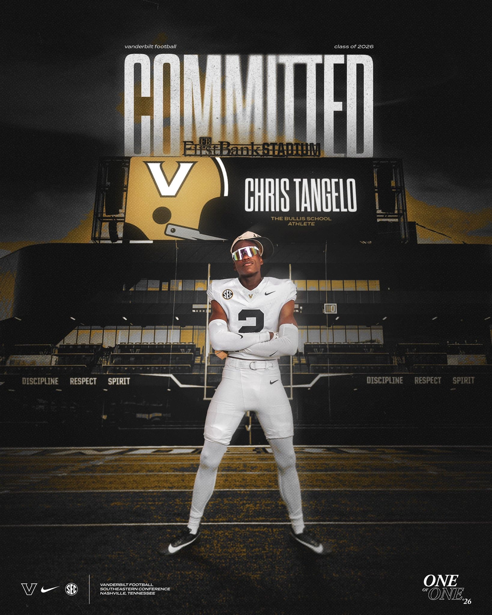 2026 Vanderbilt wide receiver commit Chris Tangelo